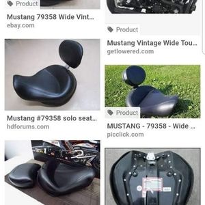 Mustang seat fits 2017 Dyna wideglide
